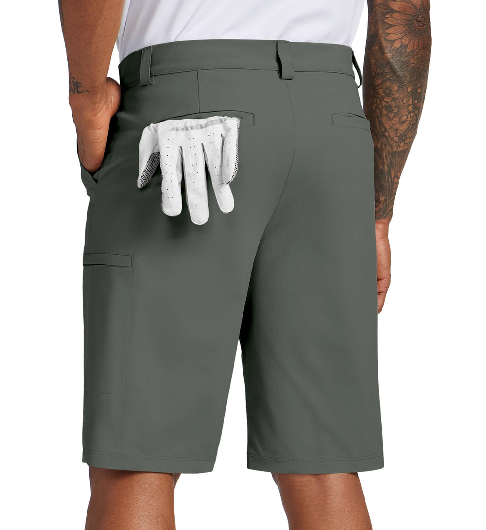 Willit men's golf shorts stretch-recovery elastane in motion for flexible swings.