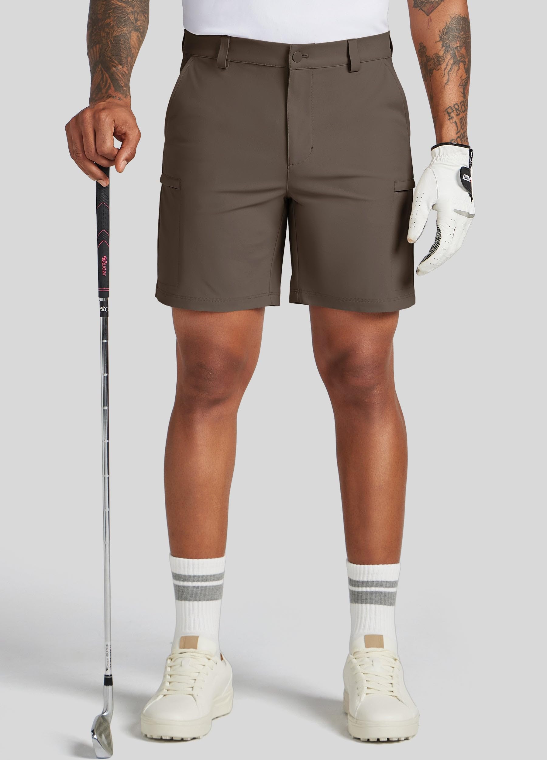 Willit men's golf shorts UPF 50+ fabric provides sun protection during outdoor rounds.