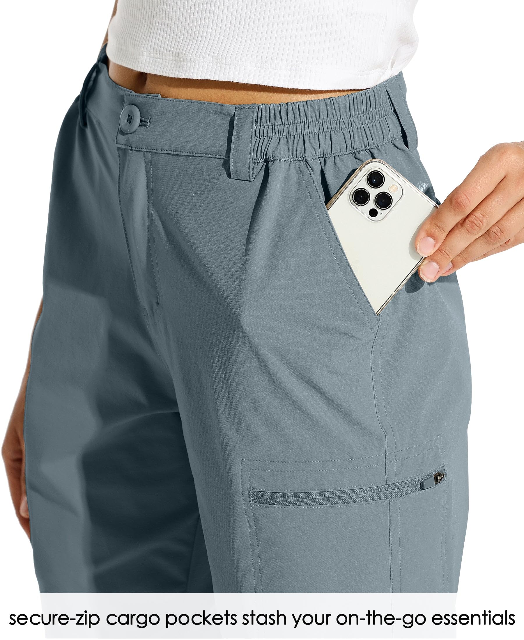 Willit women's hiking shorts moisture-wicking fabric keeps you dry during outings