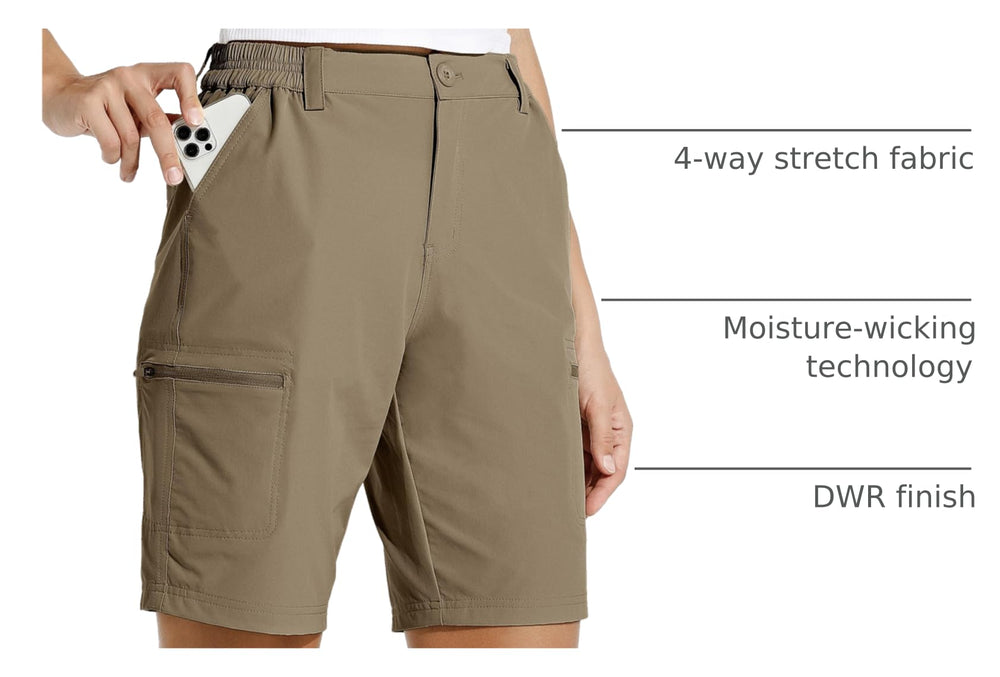Willit 10-inch inseam view emphasizing flexible 4-way stretch for movement.