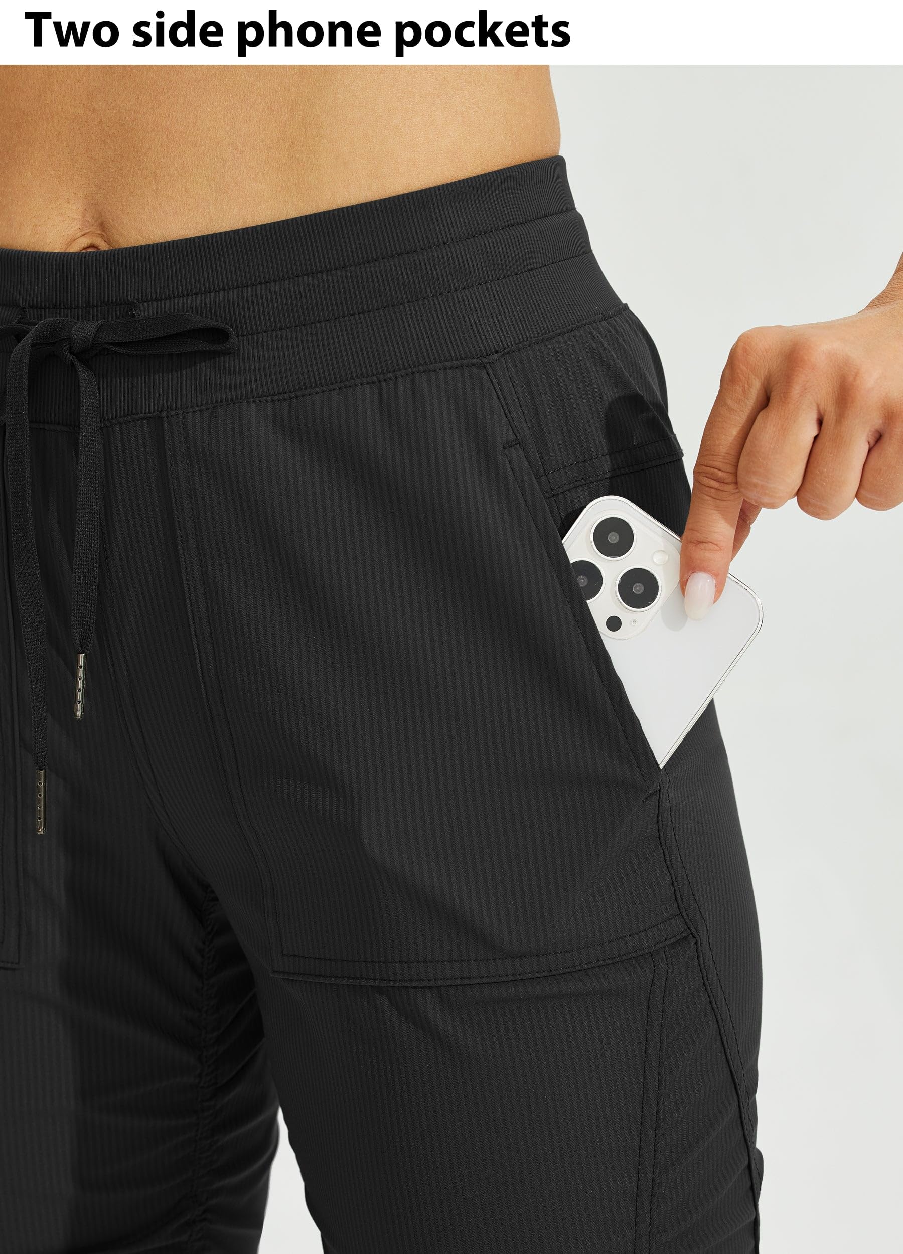 Willit women's capris two-side-pockets roomy for phone and essentials.