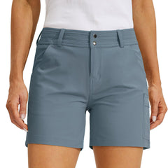 Willit cargo shorts back pockets show convenient stash area for everyday wear.