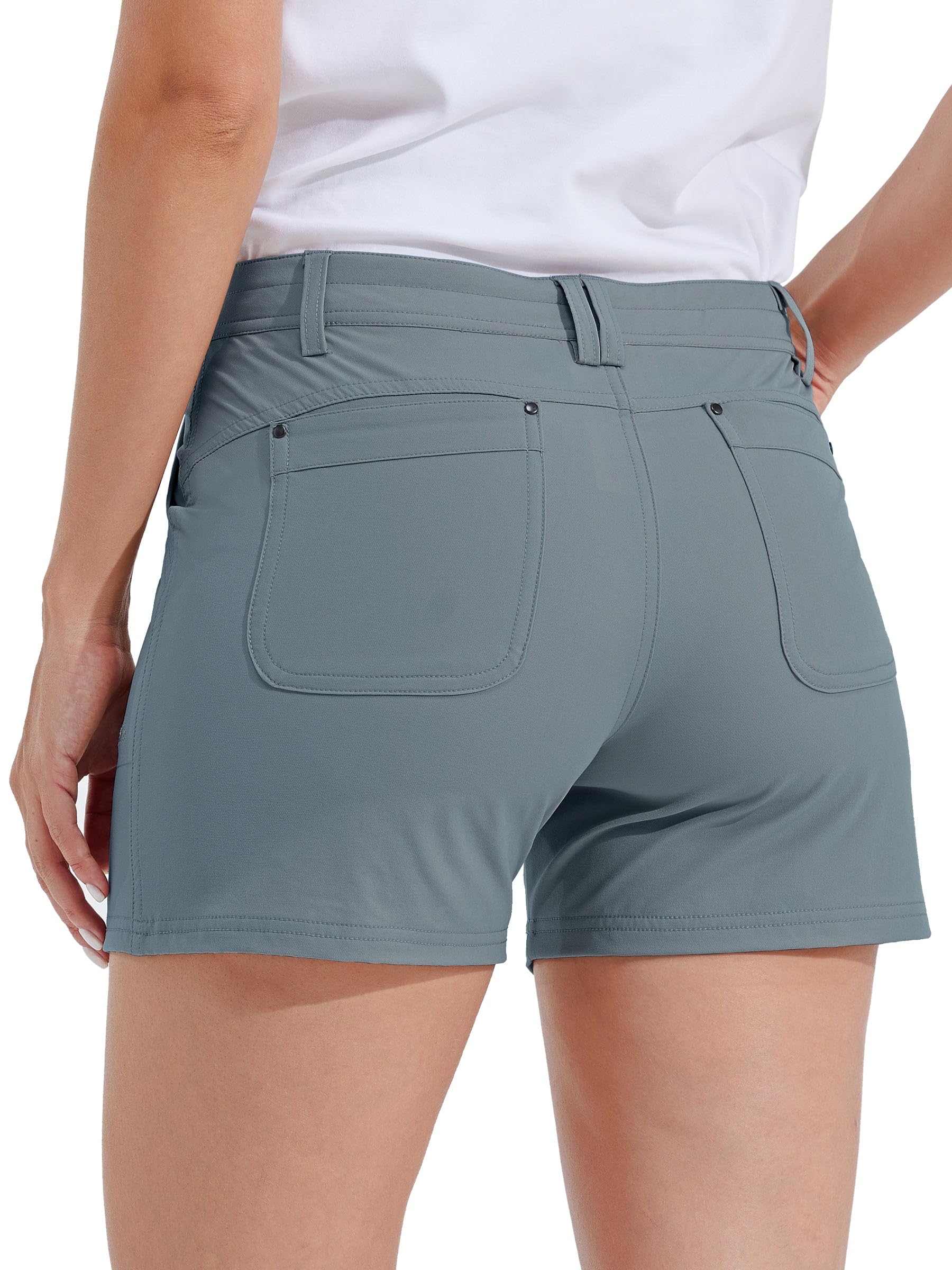 Willit shorts with DWR finish repel light rain and stains for outdoor adventures.
