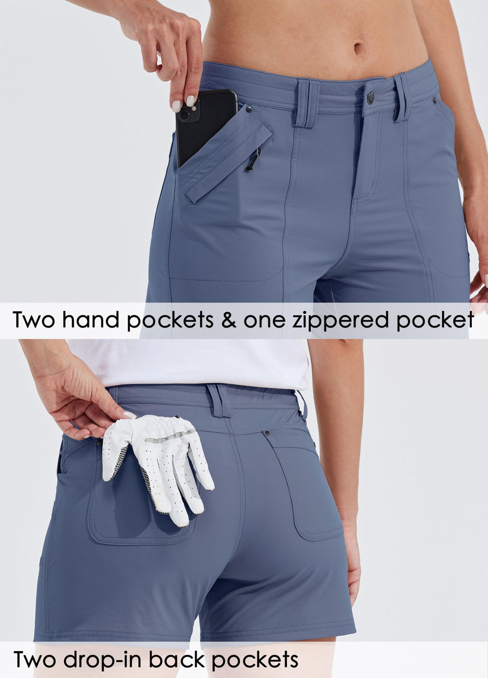 Willit shorts 4.5 inch inseam supports flexible movement.