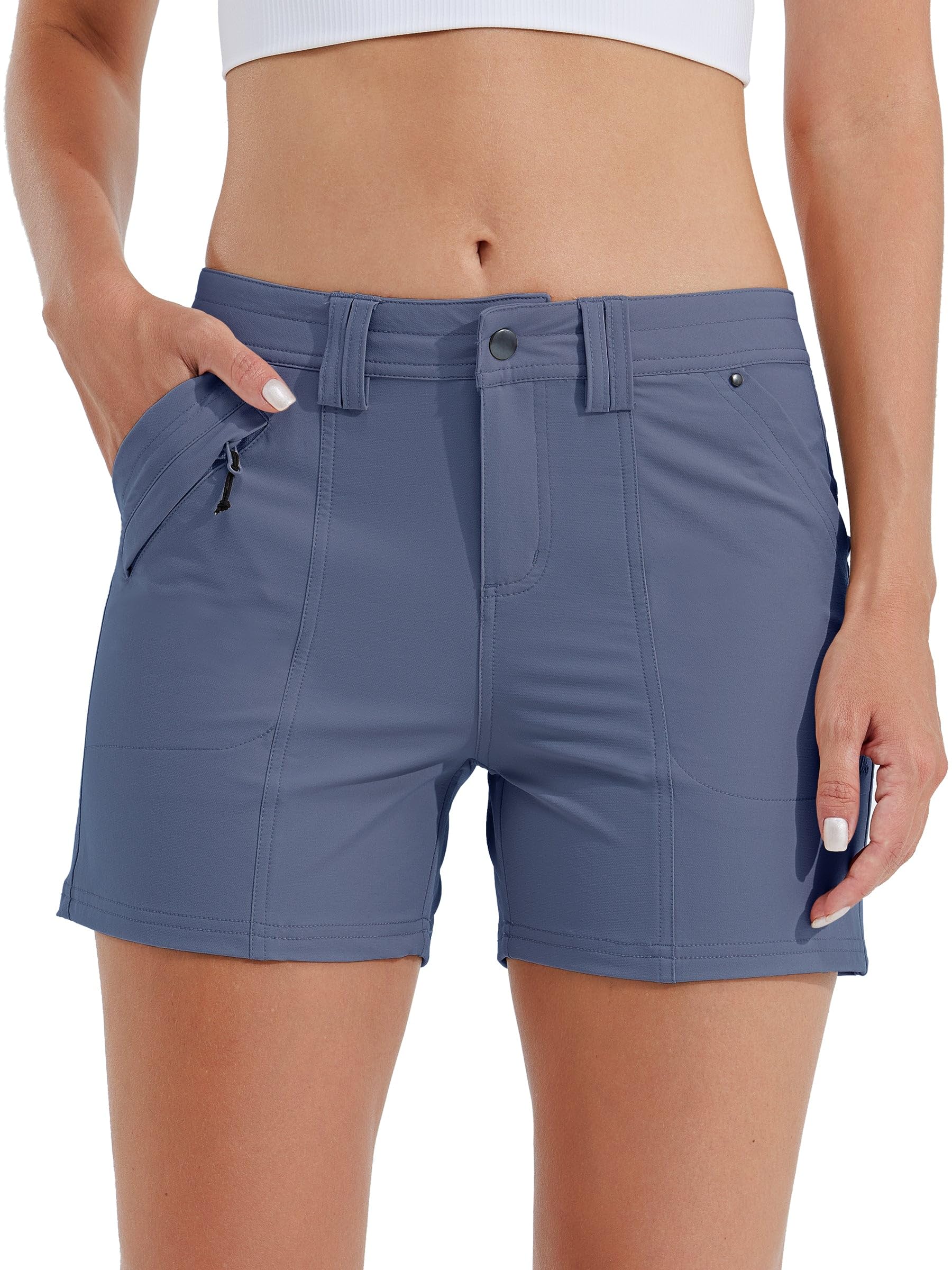 Willit women's golf shorts quick dry fabric keeps you comfortable during activity.
