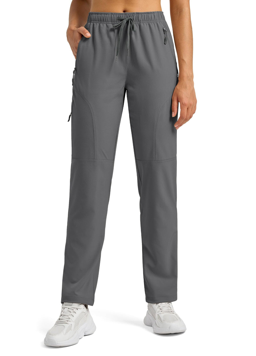 Willit hiking pants adjustable waistband with drawcord for personalized comfort