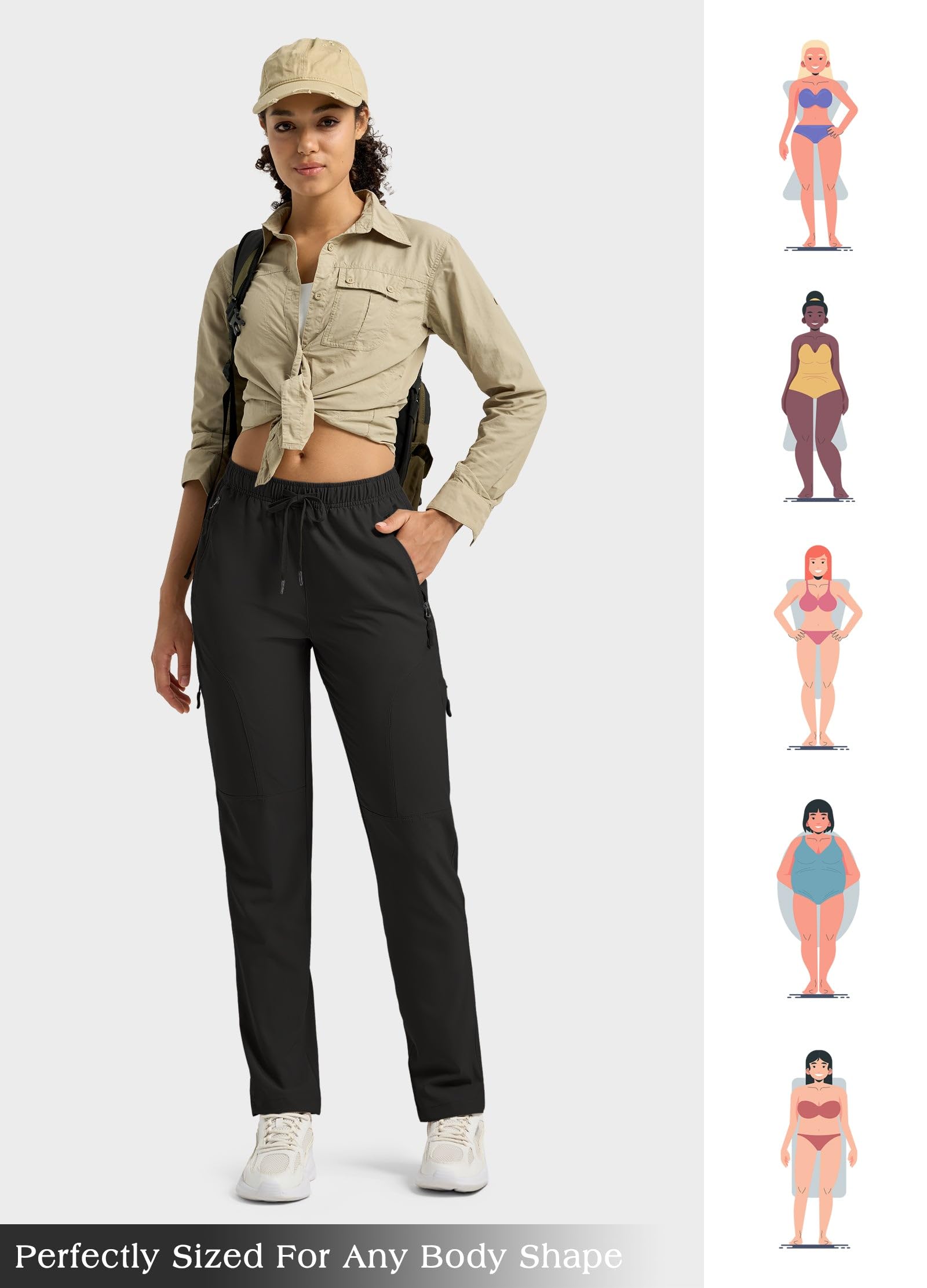 Willit women's hiking pants in use on trail, versatile for hiking and travel.