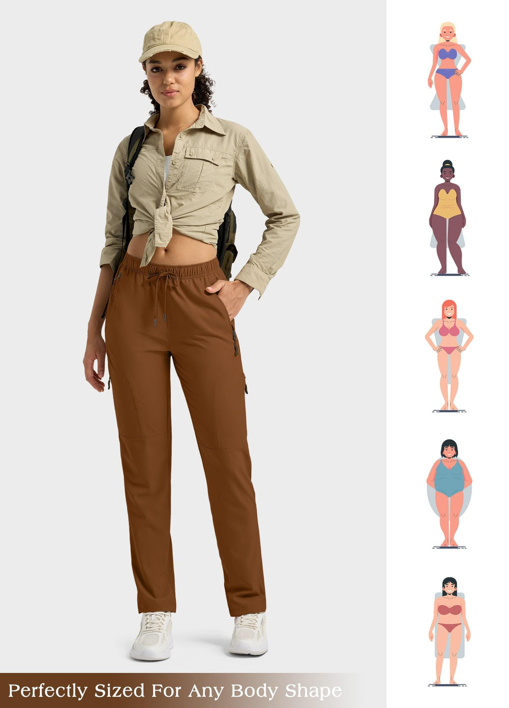 Willit pants on-trail scene illustrate sun protection and versatile styling.