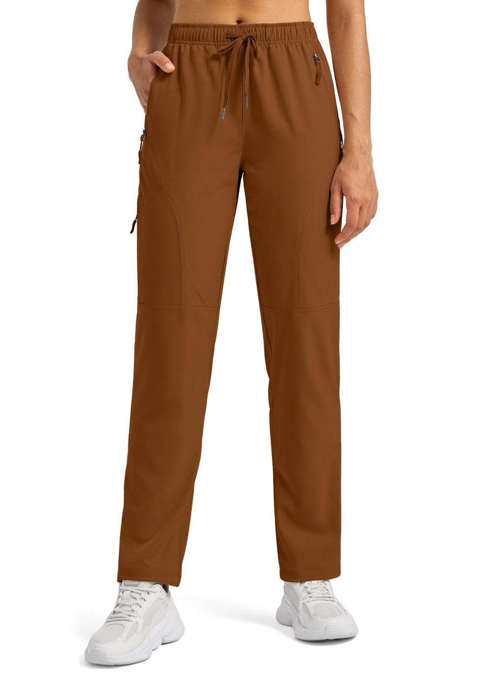 Willit hiking pants pocket detail highlights secure zip pockets for essentials.