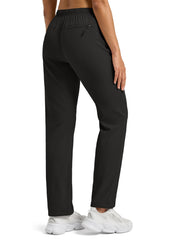 Willit women's hiking pants thigh zip pockets for easy access on hikes.