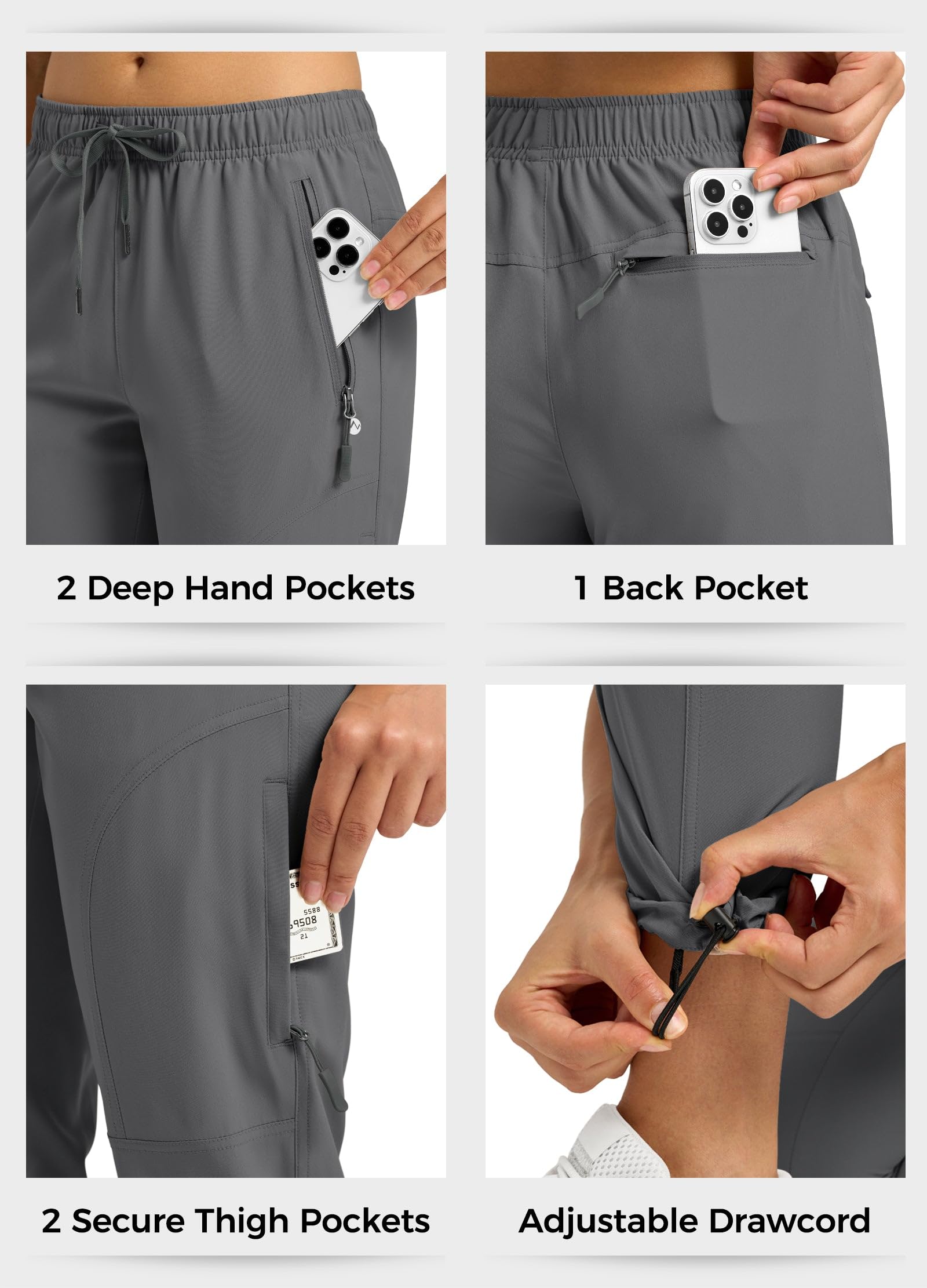 Willit women's hiking pants UPF 50+ sun protection during hikes