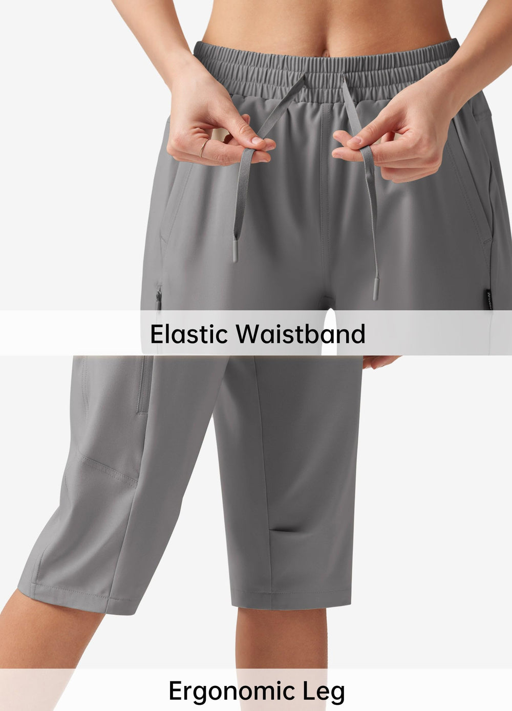 Willit elastic drawstring waistband ensures a secure, comfortable fit.