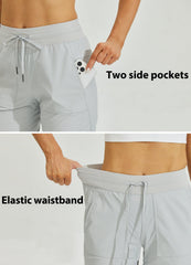 Willit capris inner-pocket close-up highlights secure space for cards or keys
