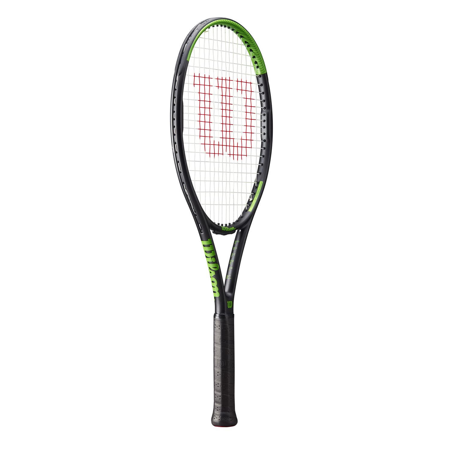 Racket head and strings detail showing 665 cm² head size