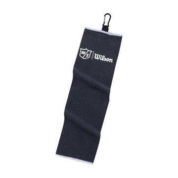 Wilson W/S Tri Fold Towel BL microfiber waffle weave for absorbent use