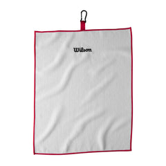 Wilson W/S Tri Fold Towel WH waffle weave texture, quick-drying for workouts