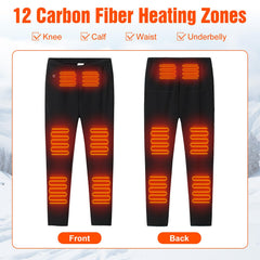 Wilytyres heated pants knee heating provides instant leg warmth during outdoor activities.
