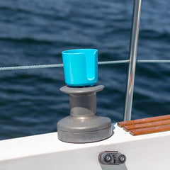 Close-up of the Winch Caddy Plus opening showing a 3.2 to 3.5 inch range