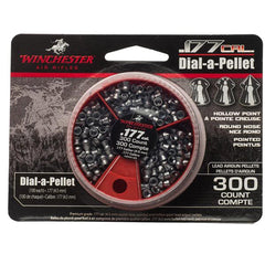 Winchester Dial-A-Pellet close-up of pellets showing smooth finish for precision shooting.