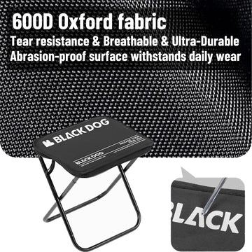 Windhike Blackdog aluminum X-frame provides sturdy, reliable support.