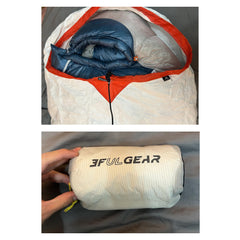 Windhike triple-season sleeping bag with double-filled warmth