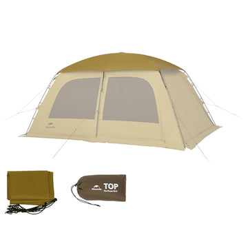 Windhike Dune 10.9-Top expanded size shows ample shelter space.