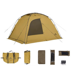 windhike Dune7.6 tent exterior view highlights rugged weather protection for all-season camping