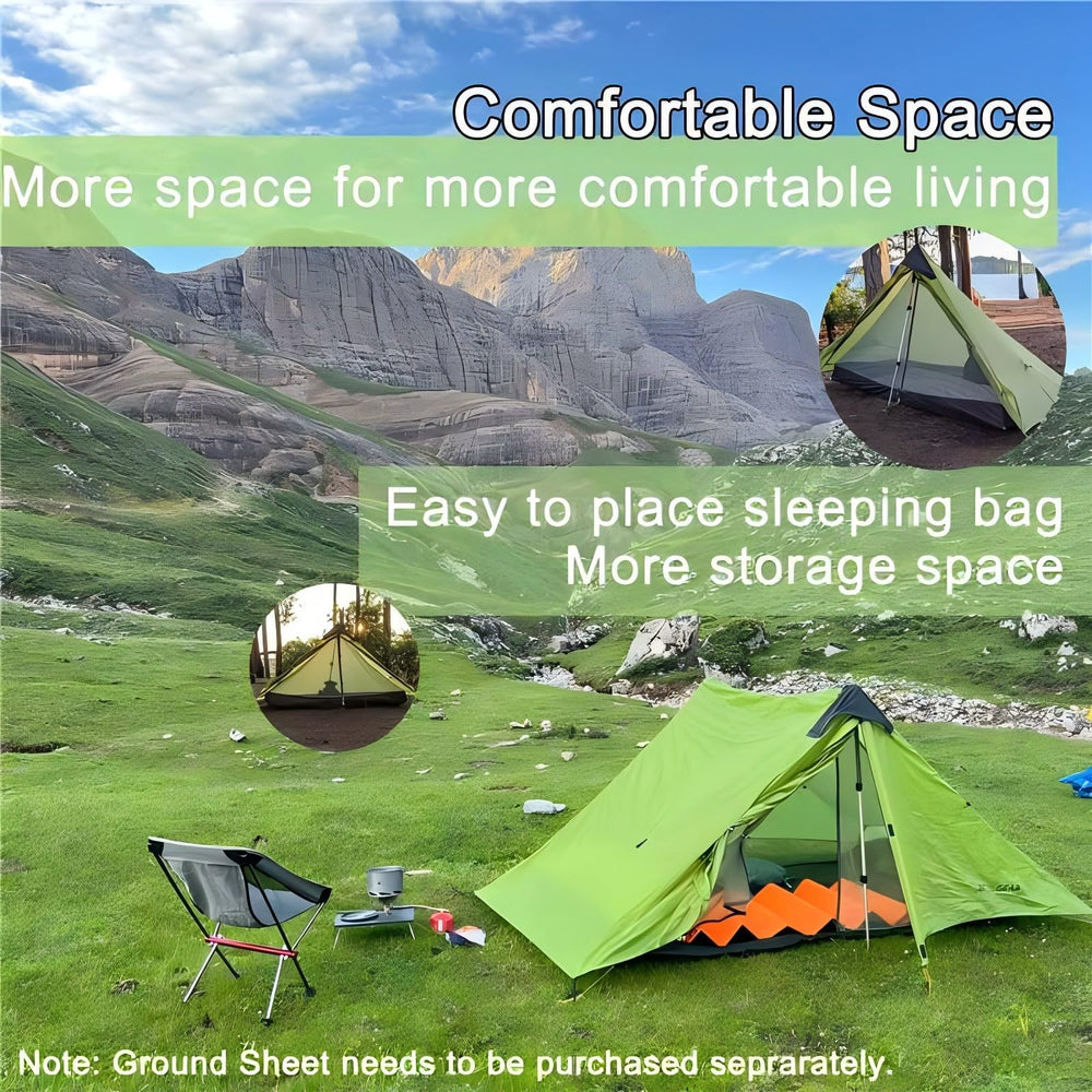 Windhike Lanshan outer tent fabric, silicone-coated, waterproof 5000mm for reliable protection.