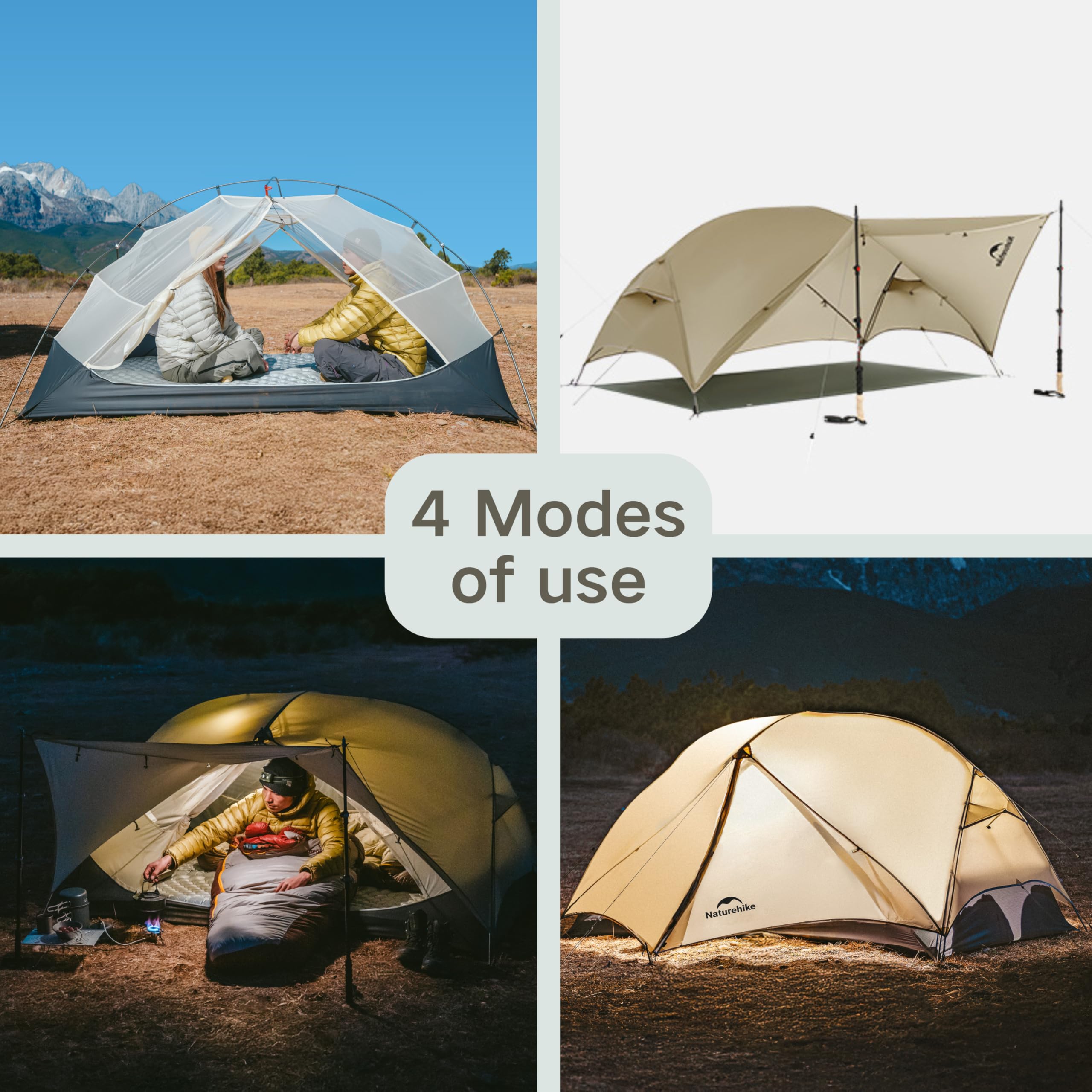 Windhike Mongar UL tent easy setup speeds up camp mornings.