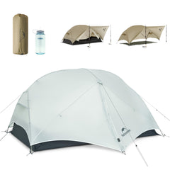 Windhike Mongar UL tent with front porch access for quick gear shelter.