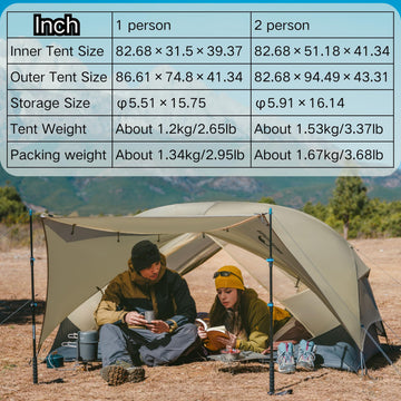 Windhike Mongar UL tent packs light for backpacking adventures.