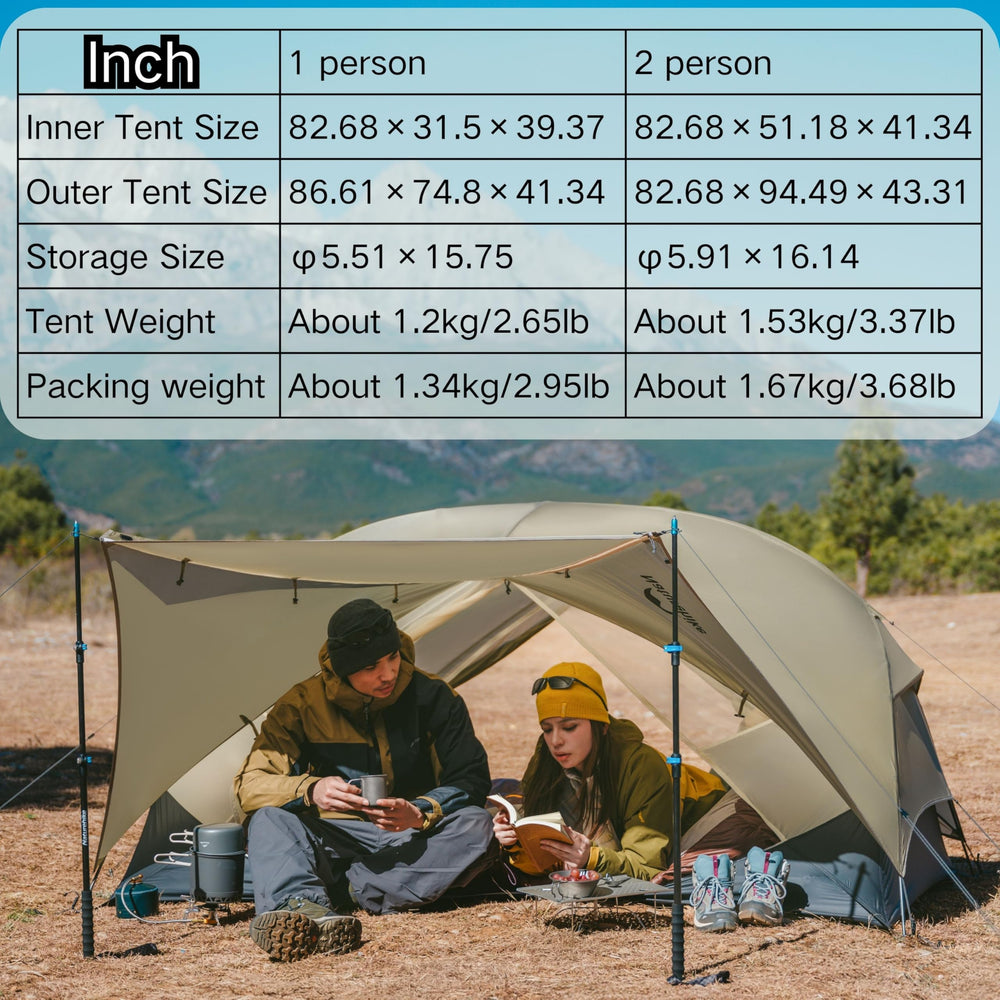 Windhike Mongar UL tent packs light for backpacking adventures.