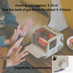 Windhike Naturehike 3 in 1 stove heating zone demonstrates rapid warming capability.