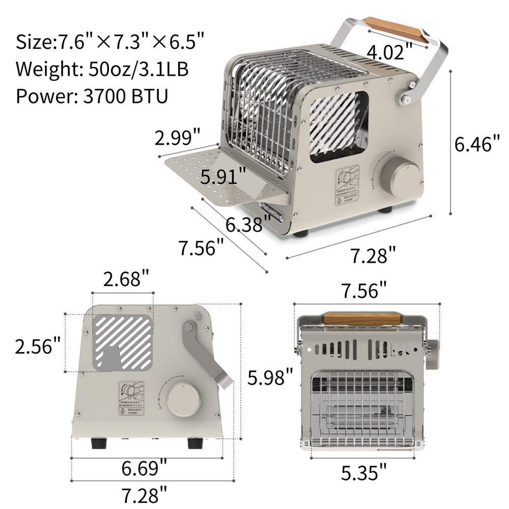 Windhike Naturehike 3 in 1 stove magnetic connection ensures secure canister attachment.