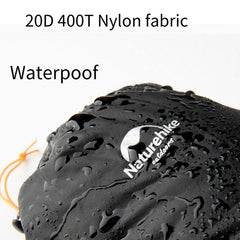 Windhike Naturehike booties packed in travel bag for trips