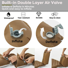 Multi-point support design provides soft, stable rest on rough surfaces.