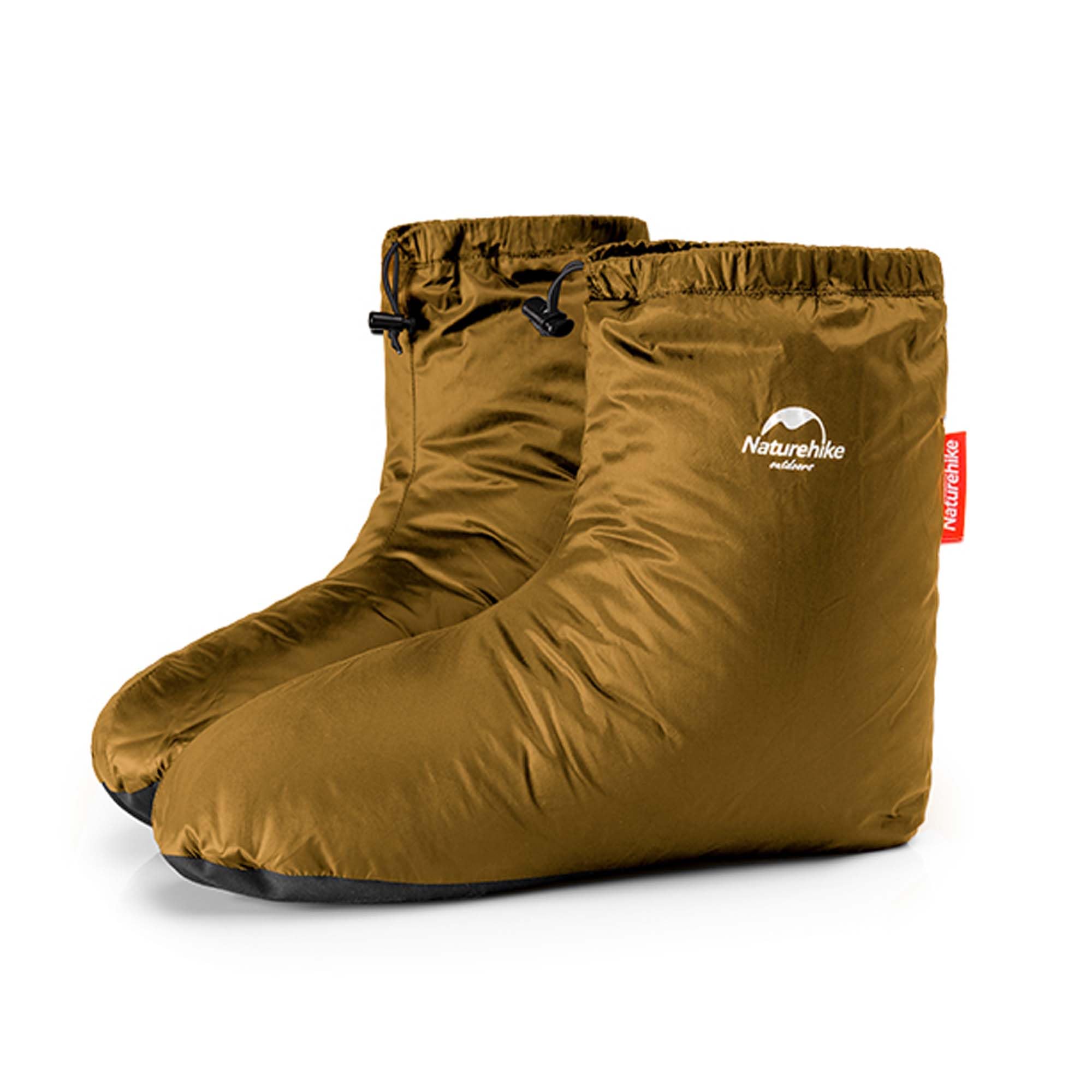 Windhike Naturehike ultralight duck down booties in packaging show compact travel warmth