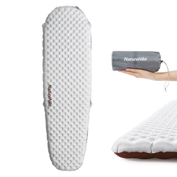 Windhike Naturehike ultralight sleeping pad inflated for cozy warmth and support on campsite