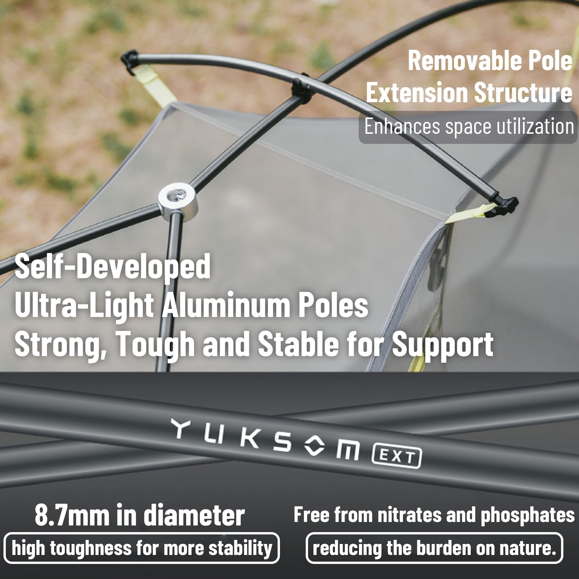 Windhike Star Trail EXT ground sheet guards against damp ground.