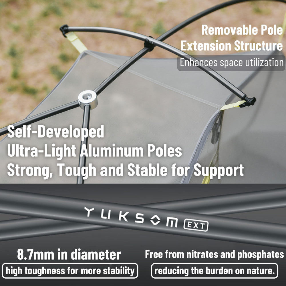 Windhike Star Trail EXT ground sheet guards against damp ground.