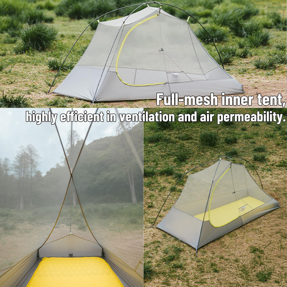 Windhike Star Trail EXT rainfly demonstrates 1500 mm waterproofing for wet conditions.
