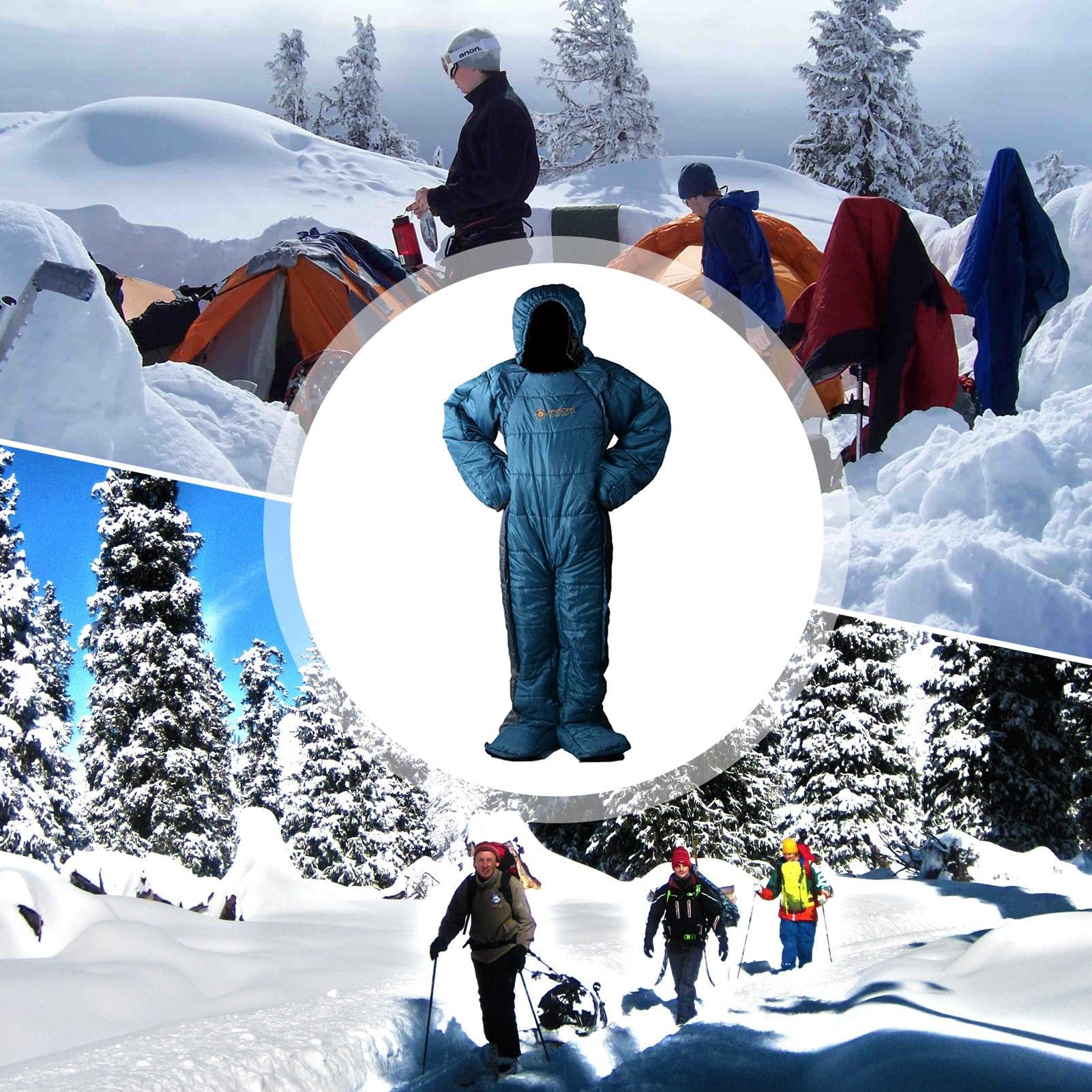 Windproof Temporary Rest Bag fingertip openings highlight convenient access and movement outdoors.