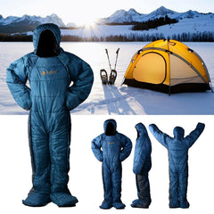Windproof Temporary Rest Bag compact packable design shown in its carry bag for easy transport.