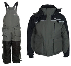 WindRider ice fishing suit with insulated bibs and jacket