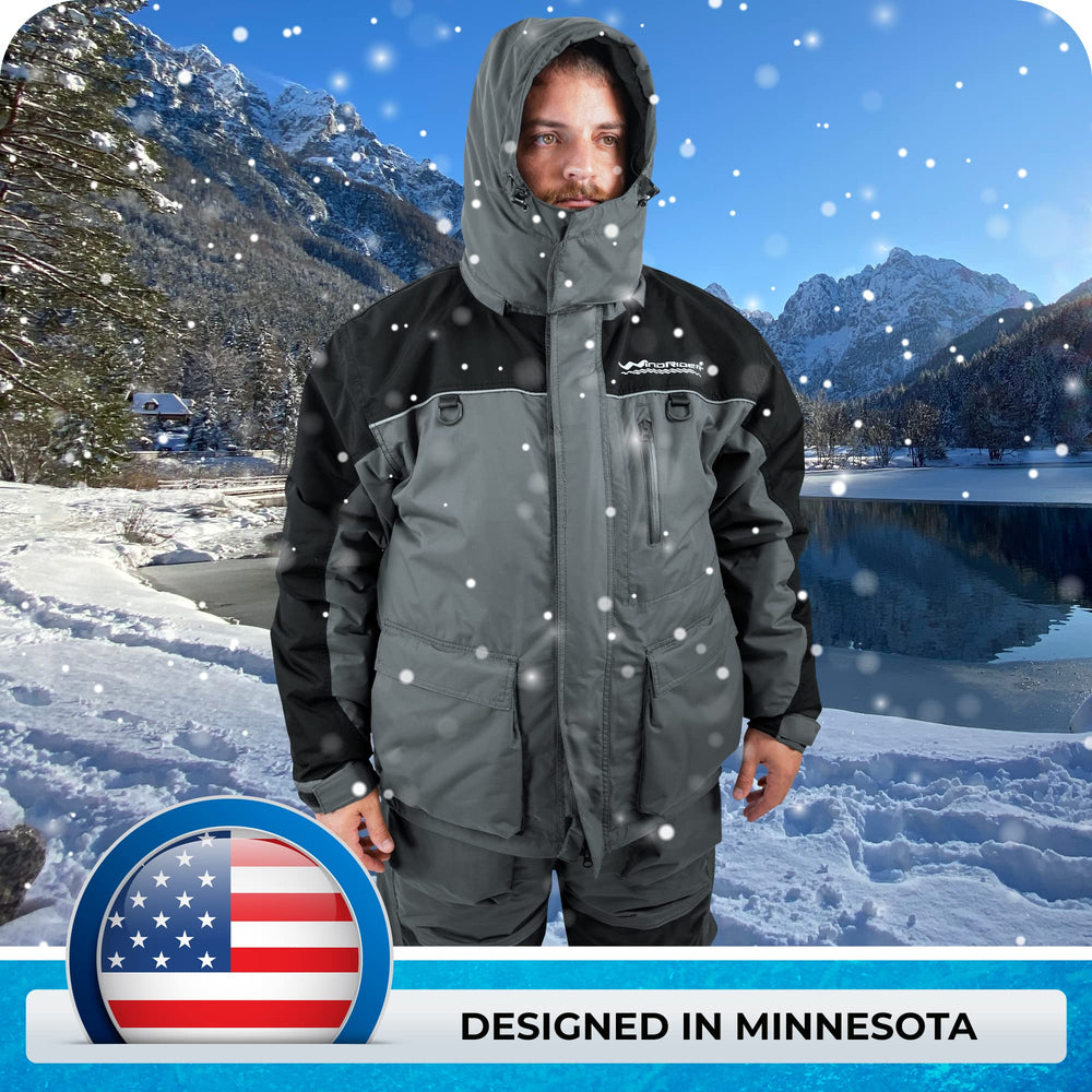 Reinforced knee area and adjustable inseams for comfort on ice