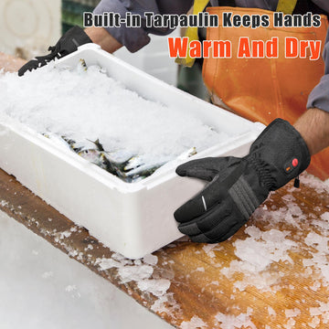 WINGLEOV heated gloves thermal lining enhances warmth and moisture resistance
