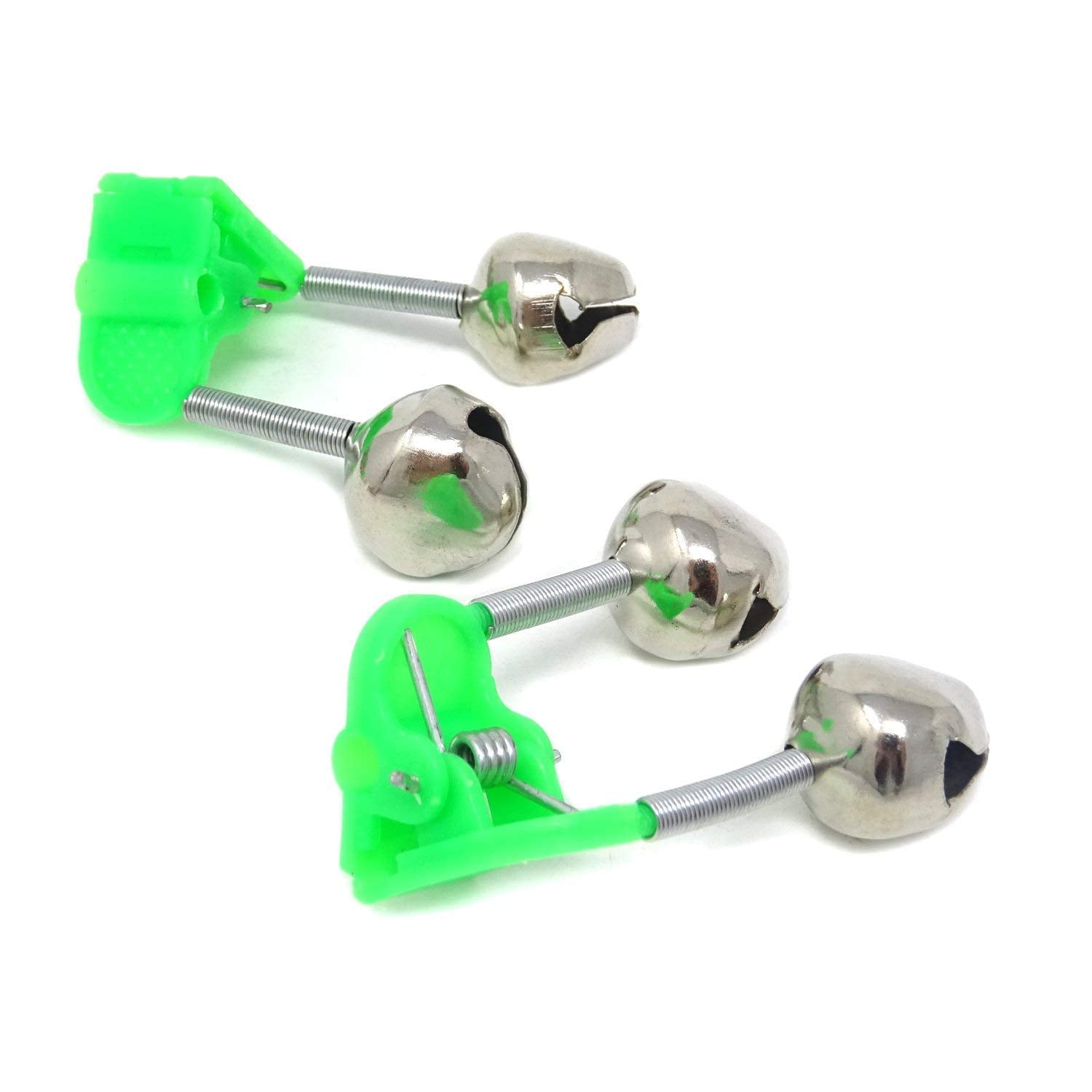 Clip-on fishing rod alarm bell being used at night
