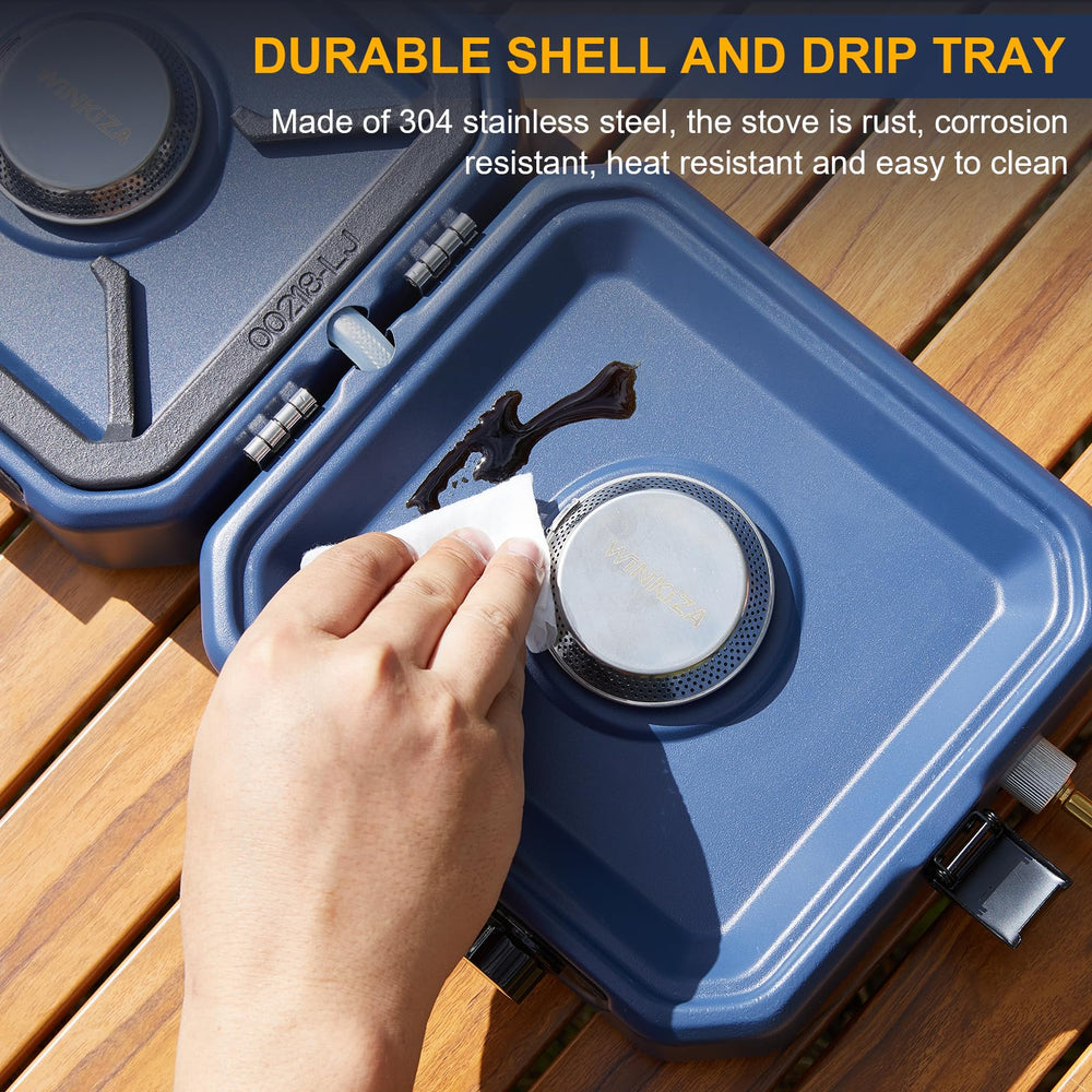 WINKIZA stainless steel shell and rugged build for reliable outdoor use.
