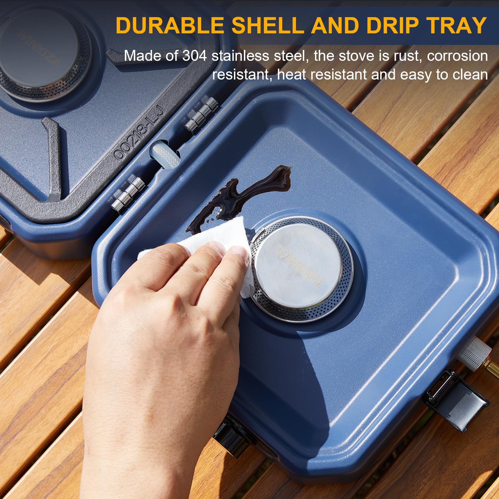 WINKIZA stove supports two pans up to 8 inches for flexible meals.