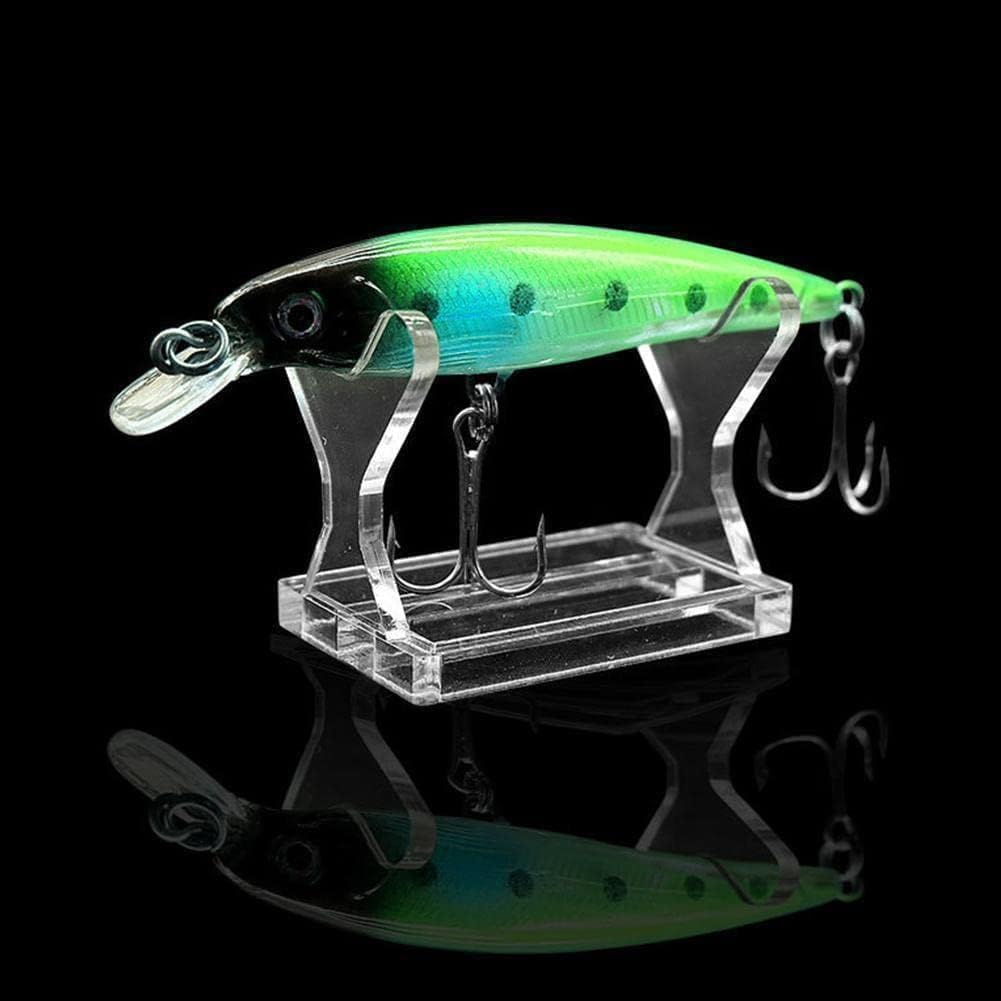 Adjustable spacing between lures on display rack